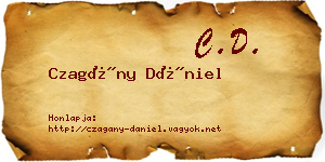 Czagány Dániel névjegykártya